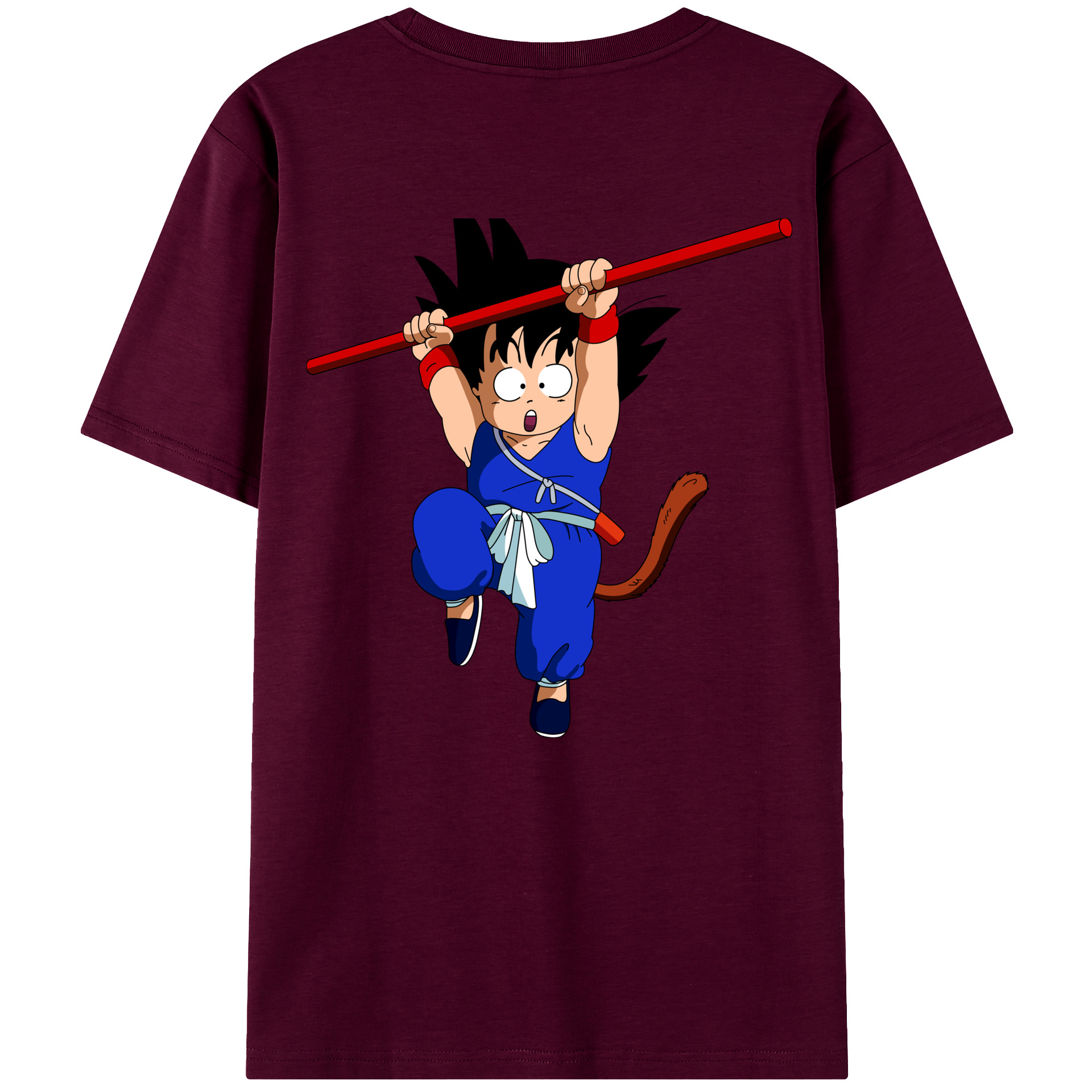 （画像用） ドラゴンボール 孫悟空（そん ごくう）Son Goku カカロット DRAGON BALL Kakarotto レディース半袖Tシャツ(バックプリント)